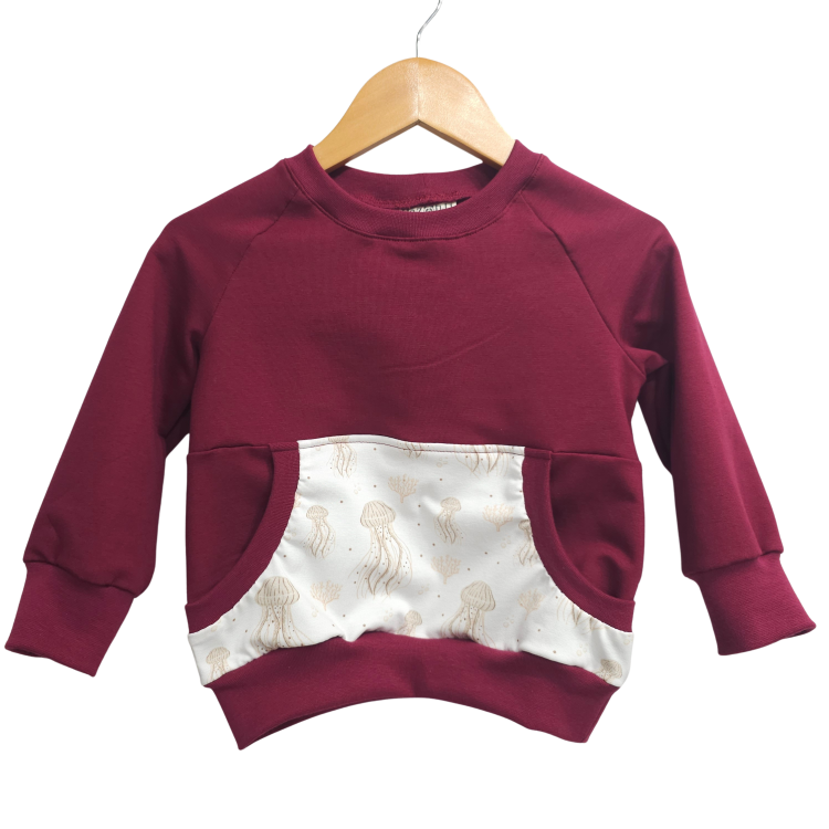 Pullover [ Kids 1-7 Jahre ] Ocean Dreams Quallen(Sweat bordeaux)